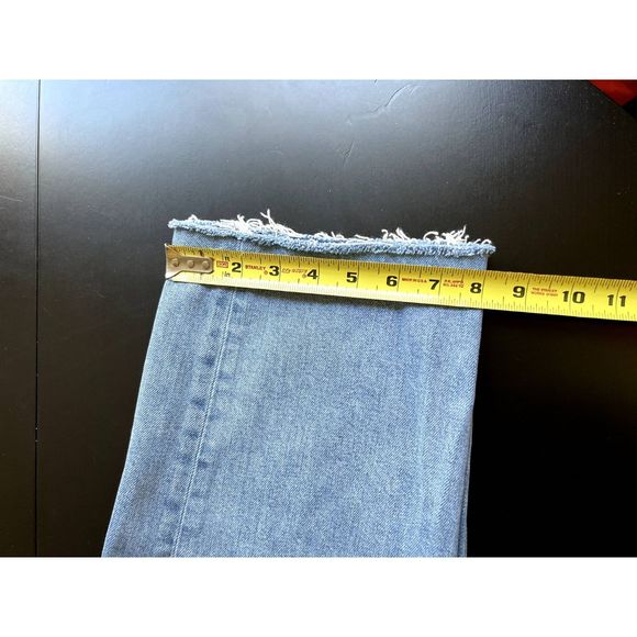 EVERLANE The Way High Jeans, Straight Leg, Women, Washed Blue, Size 26, Zip Fly - Picture 14 of 14